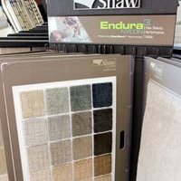 Flooring products display in showroom at Choo Choo Carpets & Floor Coverings, Inc in Lane Chattanooga, TN